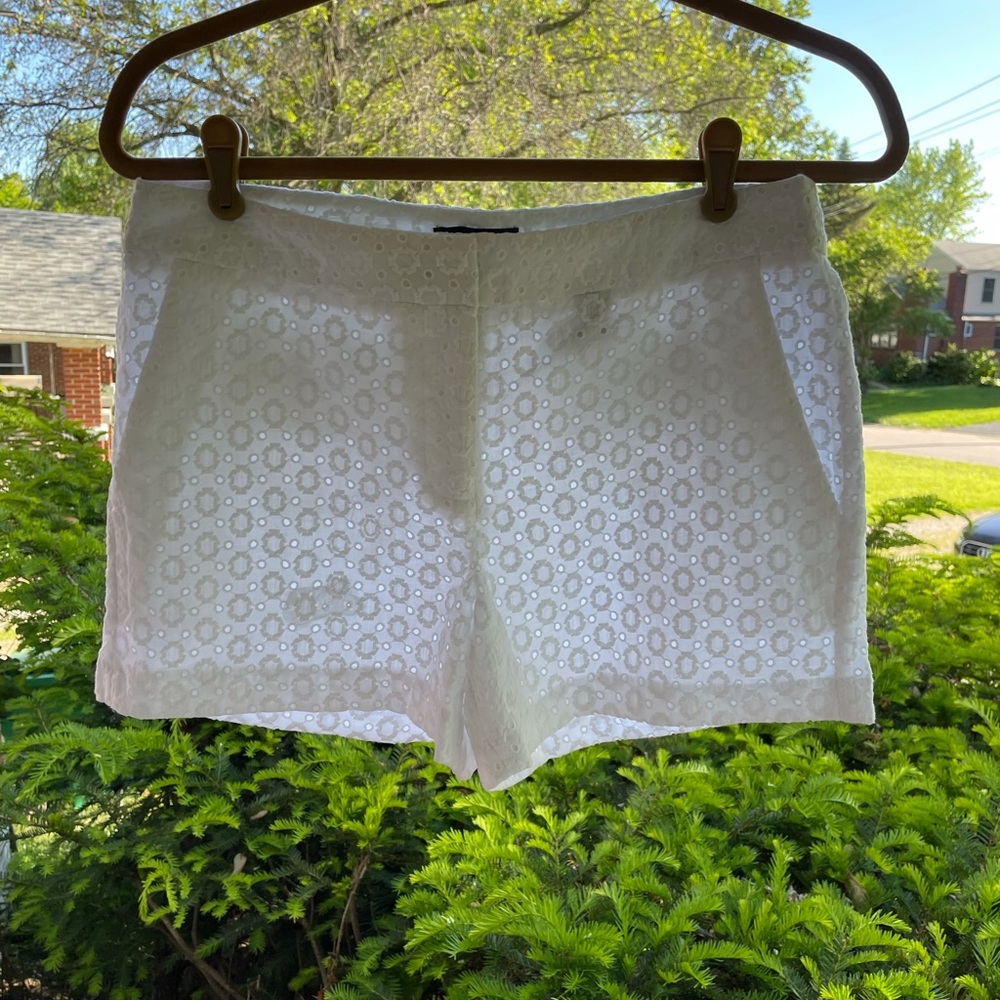 White lace shorts!